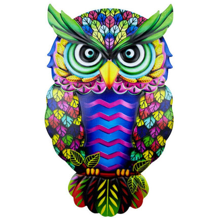 4PCS Metal Owl Fence Decor – Garden Wall Art Hanging