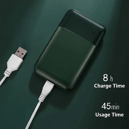USB Rechargeable Mini Shaver, Pocket-Sized Portable Electric Razor for Men
