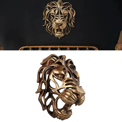 Lion Sculptures Outdoor Wall Art Garden Ornaments Home Decor