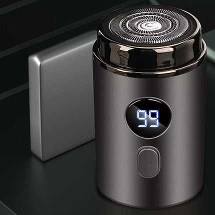 Mini USB Rechargeable Electric Razor for Men with Digital Display Portable