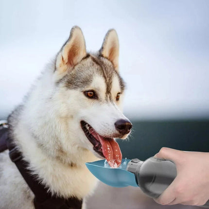 Portable 800ml Dog Water Bottle for Outdoor Travel, Hiking & Walking