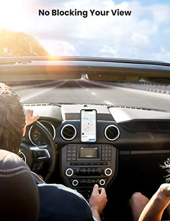 UGREEN Magnetic Wireless Car Charger Mount: 15W Fast Charging Phone Holder for iPhone 15/14/13, Galaxy S23, with Strong Magnet & Air Vent/Dashboard Mount