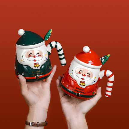 400ml Christmas Ceramic Santa Coffee Mug with Gift Box Xmas Present