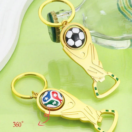 2PCS Mini 2026 FIFA World Cup Keychain Football Pendant Bottle Opener for Soccer Fans Gift