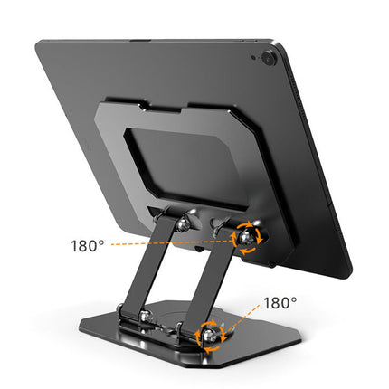 Portable Metal Desktop Swivel Stand for Tablet & Laptop, iPad Pro/Air