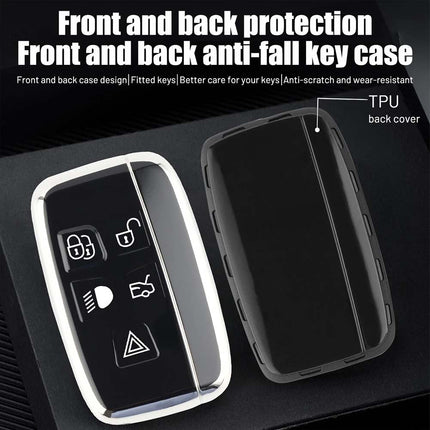 Compatible Land Rover Range Rover Sport Evoque Jaguar Key Fob Shell Cover + Keyring