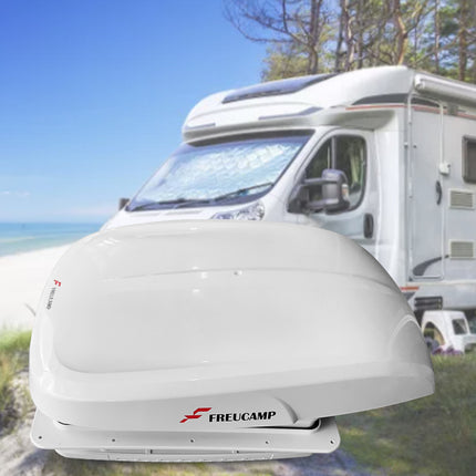 Automatic Power Lift Roof Vent Hatch with 12V Fan - Smart Temp Sensor & LED Lights for RV Caravan Motorhome