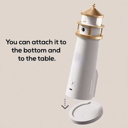 3-in-1 Lighthouse Projector Night Light Bluetooth White Noise Ocean Speaker