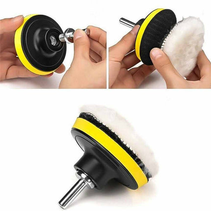 22Pcs Car Polishing Pads Kit - 5 Inch Buffing & Waxing Pads Set with Backing Plate for Drill/Polisher