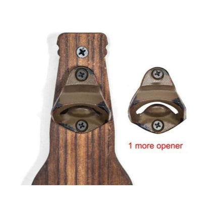 Wall-Mounted Bottle Opener with Cap Catcher for Kitchen & Bar Use