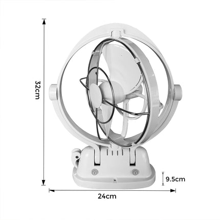 12V/24V Dual Voltage Ventilation Fan with Remote & Timer - for Caravan, Camper, Trailer - White