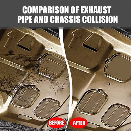 Universal Heavy Duty Exhaust Hanger Kit - 4PCS Black Rubber Pipe Mount Brackets for Car
