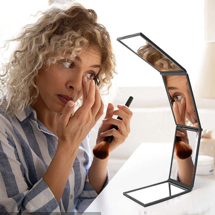 360° 4-Way Mirror DIY Haircut Kit with Telescopic Stand