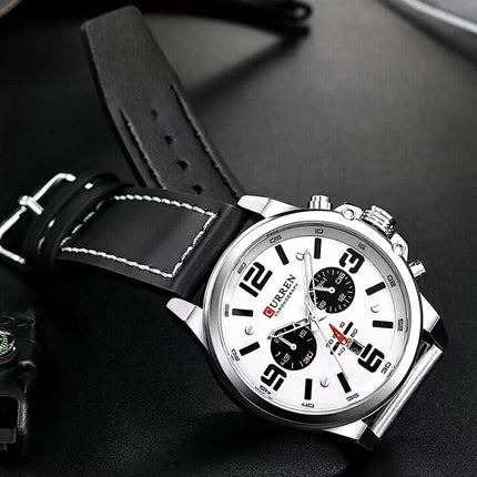 Men's Military Sport Silicone Watch with Calendar for Boys