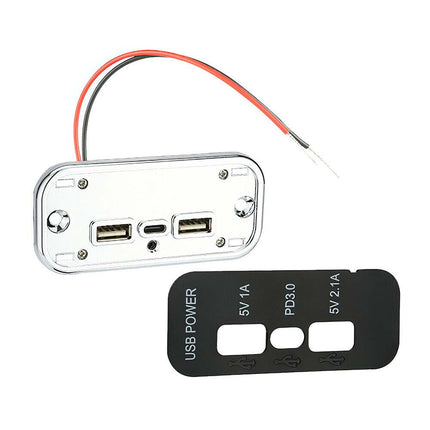 30W PD + QC 3.0 USB Car Charger, 12V/24V Fast Charging Adapter for Car/Truck, 36W Total Output