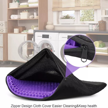 Extra-Thick Orthopedic Gel Seat Cushion for Office & Car