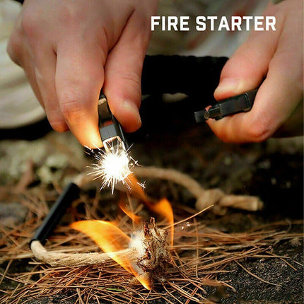5-in-1 Survival Bracelet: Paracord, Compass, Whistle, Fire Starter, Cutter for Outdoor
