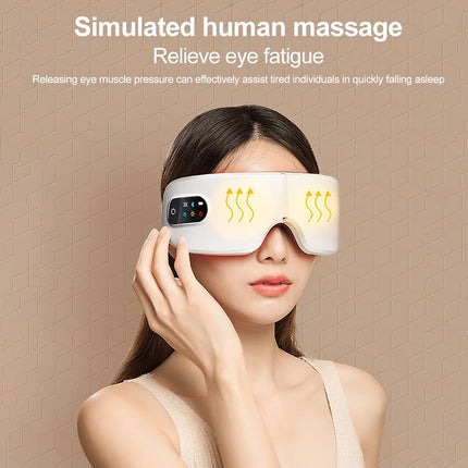 Heated Eye Massager with Bluetooth Music Relax Reduce Eye Strain