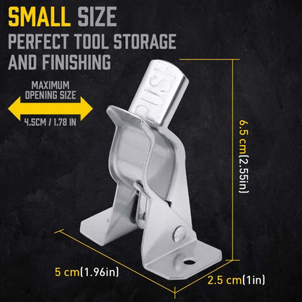 10PCS Heavy Duty Wall Mount Terry Clips - Snap Open/Closed
