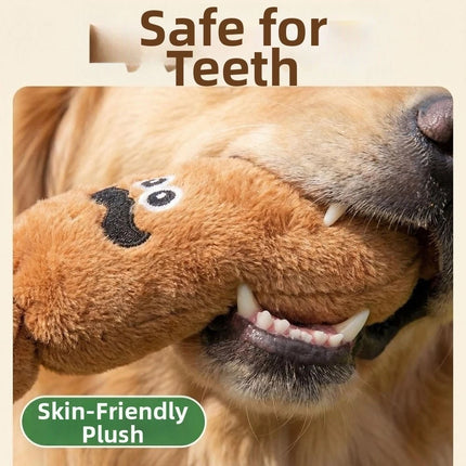 Cute Plush Sausage Squeaky Dog Toy Bite-Resistant Pet Chew Sound Toy