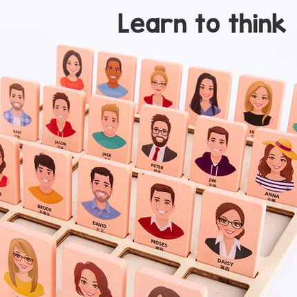 Wooden Guessing Game Board – Logical Thinking Training Toy for Kids