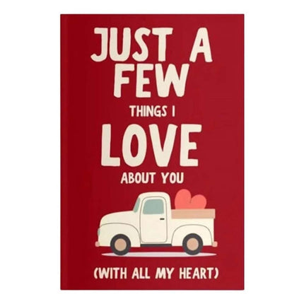 A Few Things I Love About You With All My Heart Fill in the Blank Gift Book