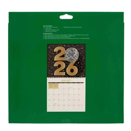 2026 Diamond Painting Wall Calendar – DIY Diamond Art Kit for 12-Month Planning