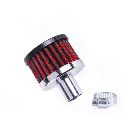 Universal Engine Breather Filter - High Flow, Mini Air Filter for Crankcase Vent Valve Cover