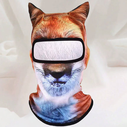 3D Animal Ears Ski Balaclava Full Face Mask for Winter Motorcycle Snowboard
