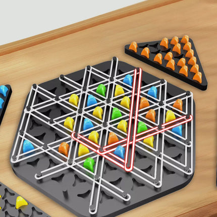 Chain Triangle Chess Game – Rubber Band Triggle Toy for Kids & Adults
