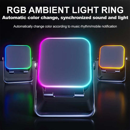 Mini 5-in-1 Wireless Induction Speaker & Phone Stand with Bluetooth
