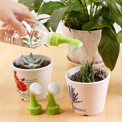 2X Bottle Top Sprinkler DIY Plastic Watering Can for Plant Seedling Irrigation