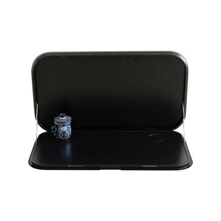 Keyless Caravan Picnic Table with LED Lighting & Backing Plate - 800x450mm
