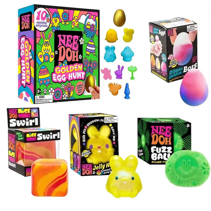 Easter Golden Egg Hunt Mystery 10 Squishy Surprises 4 Eggs Collectible Gift