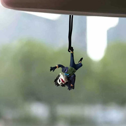 Joker Action Figure Car Accessory - Decorative Hanging Pendant for Rearview Mirror Interior Decor
