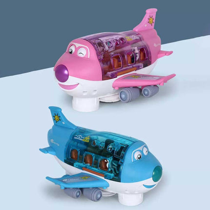 360° Rotating Electric Toy Plane with Sound & Light, Xmas Gift for Boys