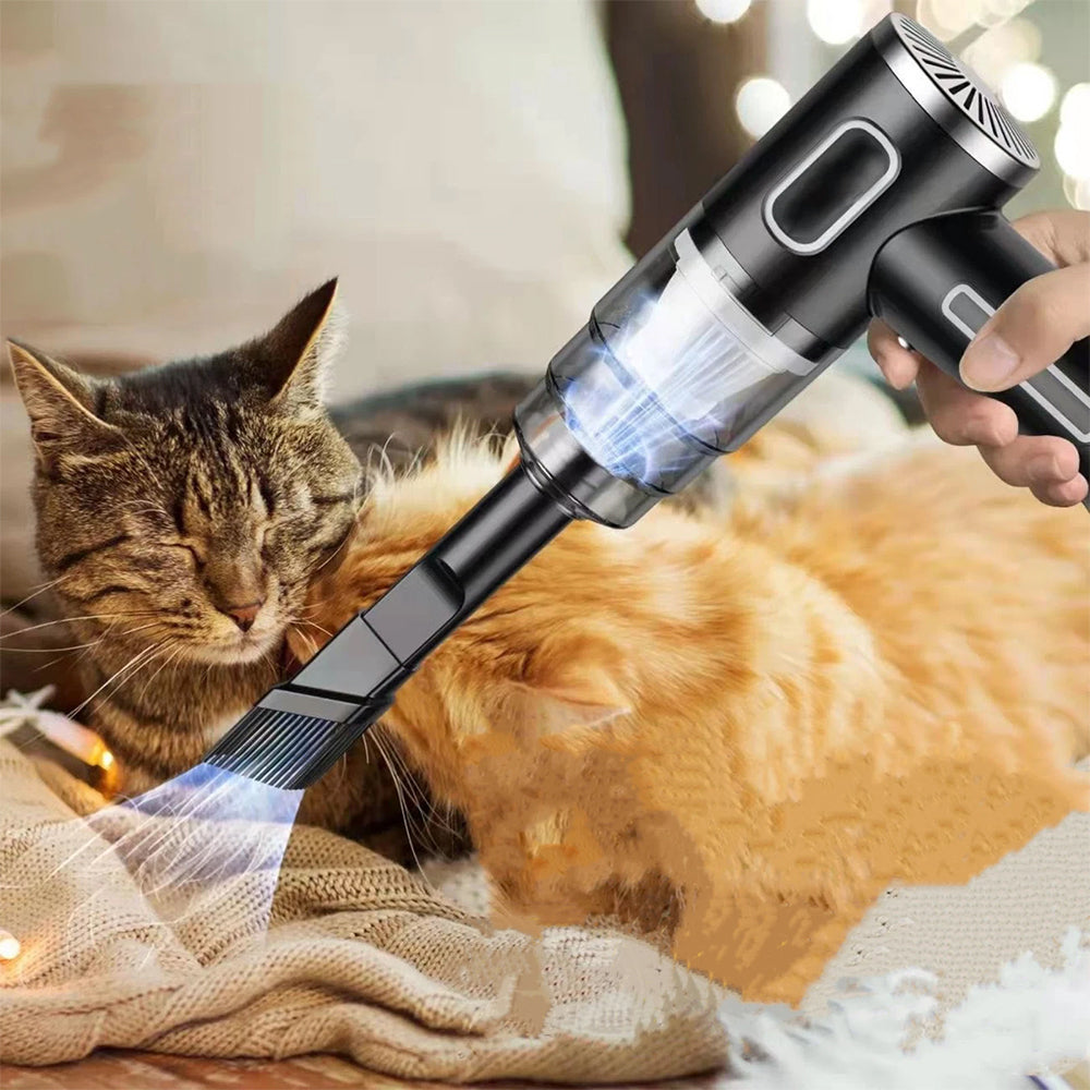 120W Cordless Handheld Vacuum Cleaner, Strong Suction for Car and Home Use