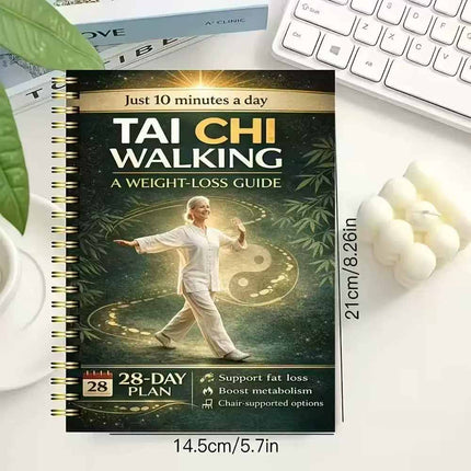 Tai Chi Walking for Weight Loss Senior-Friendly 28-Day Program Notebook