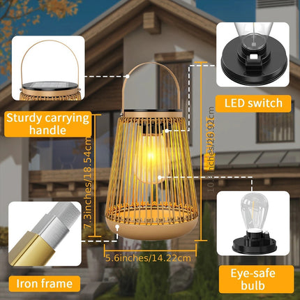 Hanging Solar Lantern Waterproof Outdoor for Garden Patio Gift