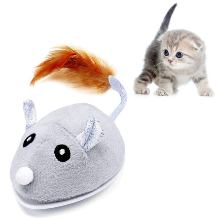 Smart Auto Moving Rechargeable Interactive Mouse Toy for Cats