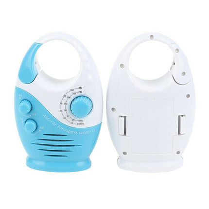 Waterproof Portable FM/AM Radio for Shower, Hanging in Bathroom