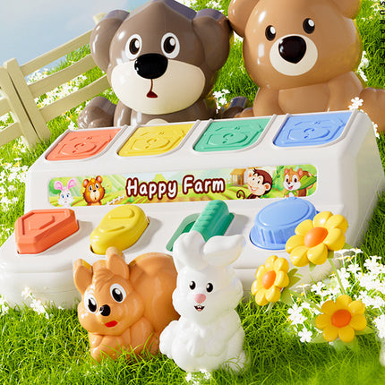 Montessori Pop-Up Animals Toy Interactive Sensory Toy for Toddlers