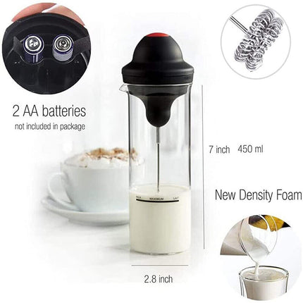 Handheld Electric Coffee Milk Frother Automatic Whisk Mixer with Jug Cup