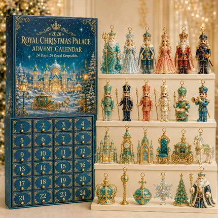 Christmas Countdown Calendar 2D Acrylic Nutcracker Advent 24-Day Ornament