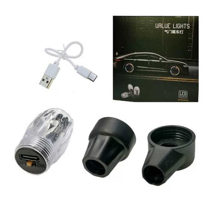 4-Pack LED Tire Valve Stem Lights - Strobe & Flash Wheel Lights for Cars, Trucks, Motorcycles