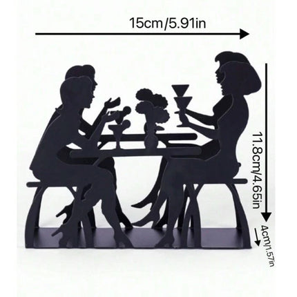 Metal Iron Human Figure Napkin Holder for Kitchen Table Decor