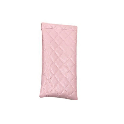 PU Leather Glasses Case Pouch with Spring Close for Sunglasses or Phone