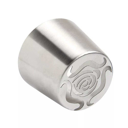 Stainless Steel XL Russian Rosebud Flower Icing Tip Piping Nozzle for DIY