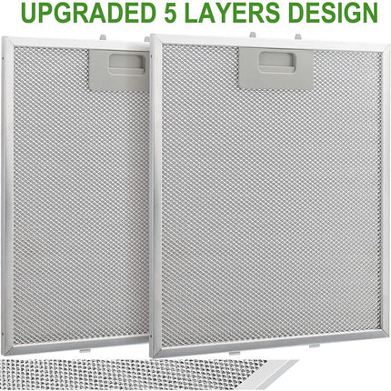 2PCS Metal Mesh Grease Filter for Cooker Hood, 320x260 mm