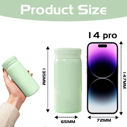 200ml Mini Vacuum Flask Stainless Steel Thermos for Coffee & Water